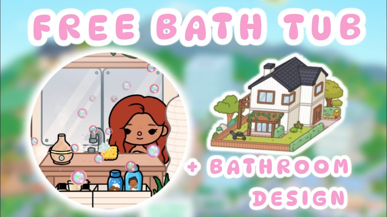 FREE BATH TUB 🛁🫧🧼TOCA BOCA #tocaboca #tocalifeworld #tocalife #gaming 