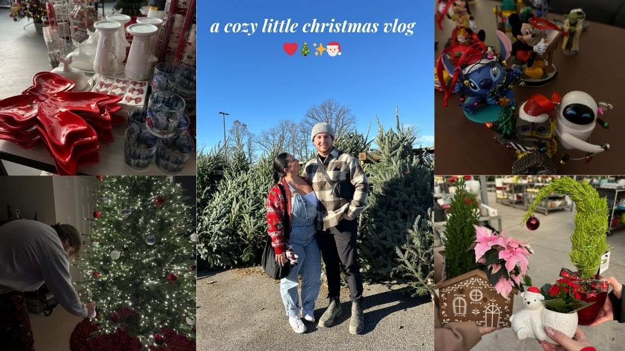 Уютный рождественский видеоблог🎄| Украшаем нашу квартиру, покупаем настоящую рождественскую елку,...