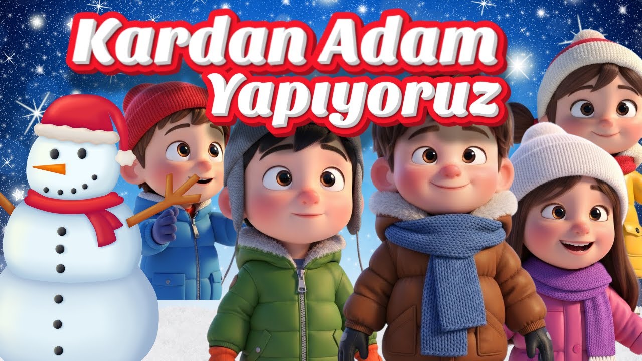 Kardan Adam Yapalım ⛄ | Eğlenceli Kış Şarkısı | Çocuk Şarkıları Türkçe