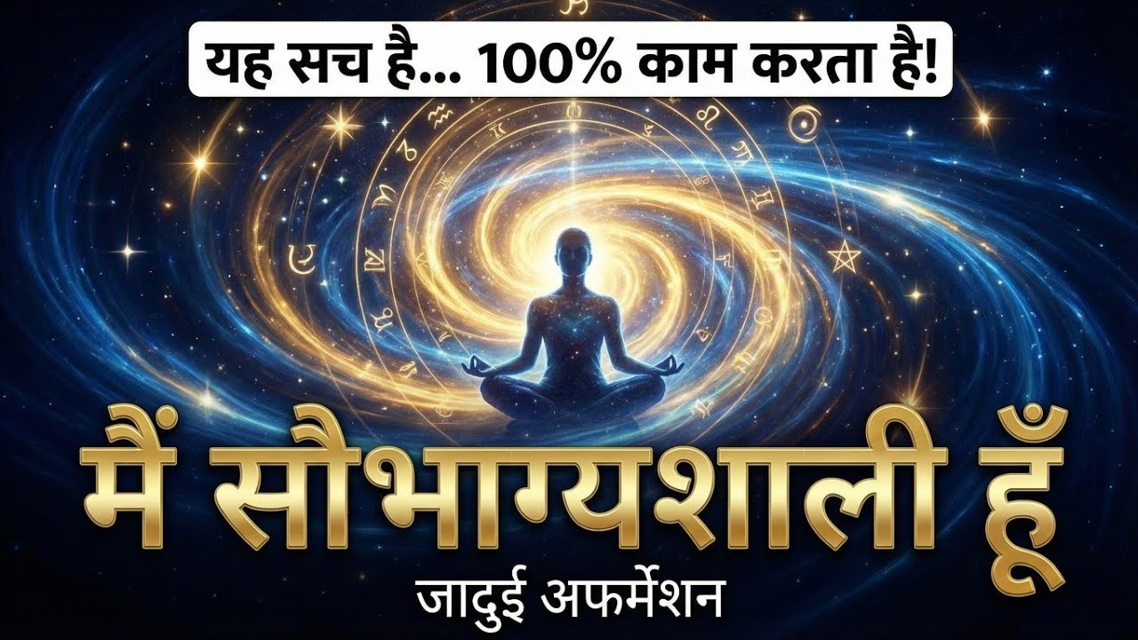मैं सौभाग्यशाली हूँ ✨ Powerful Positive Affirmations | Luck Attract