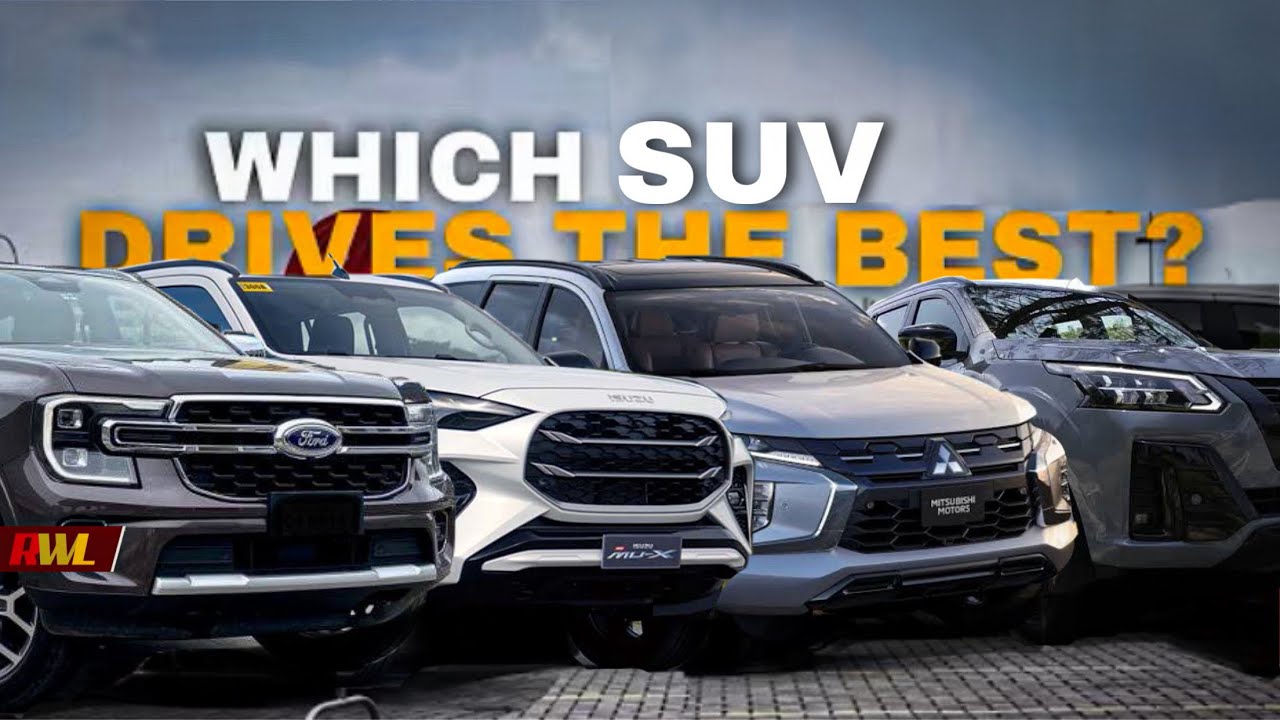 Which SUV drives the best? MU-x, Nissan Terra, Montero Sport, Ford Everest