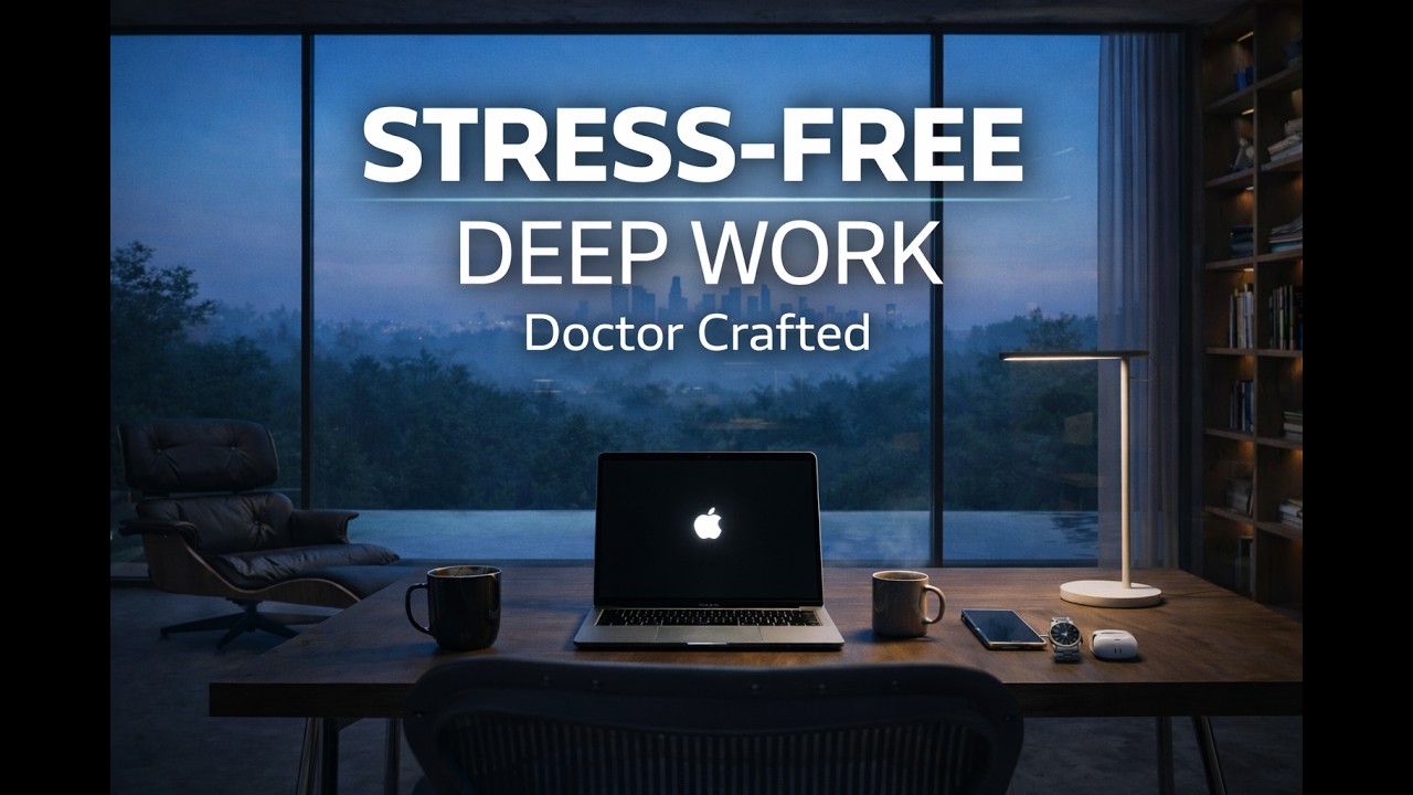 Focus Music • Stress-Free Deep Work (Night Session, Zero Distractions) | 1-Hour Loop