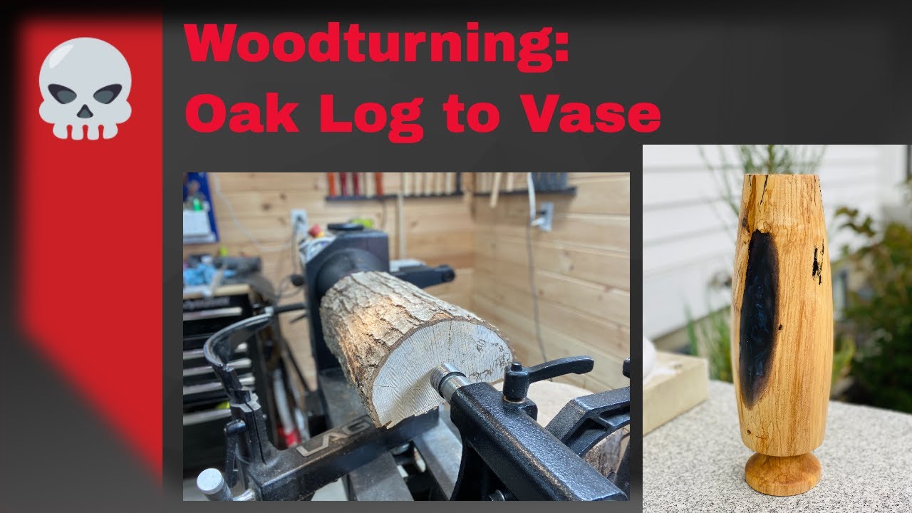 Woodturning: Log to Vase (Adding RESIN)