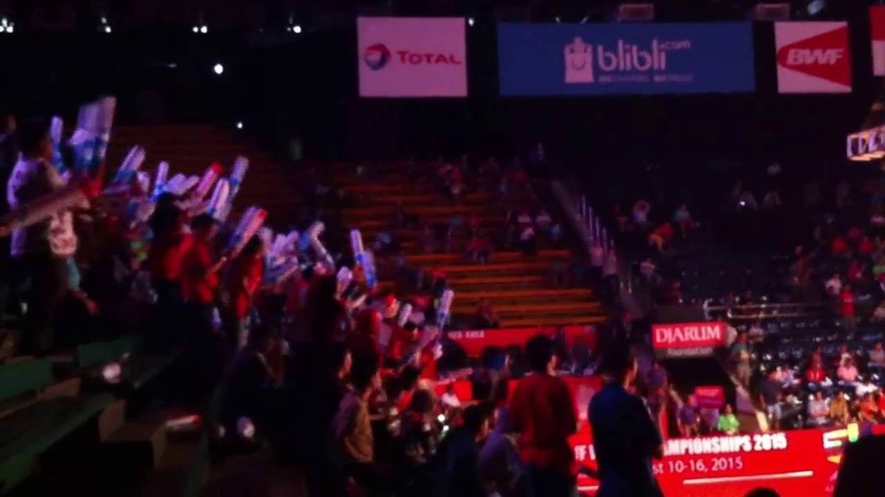 Istora Senayan Indonesian supporters Cheering