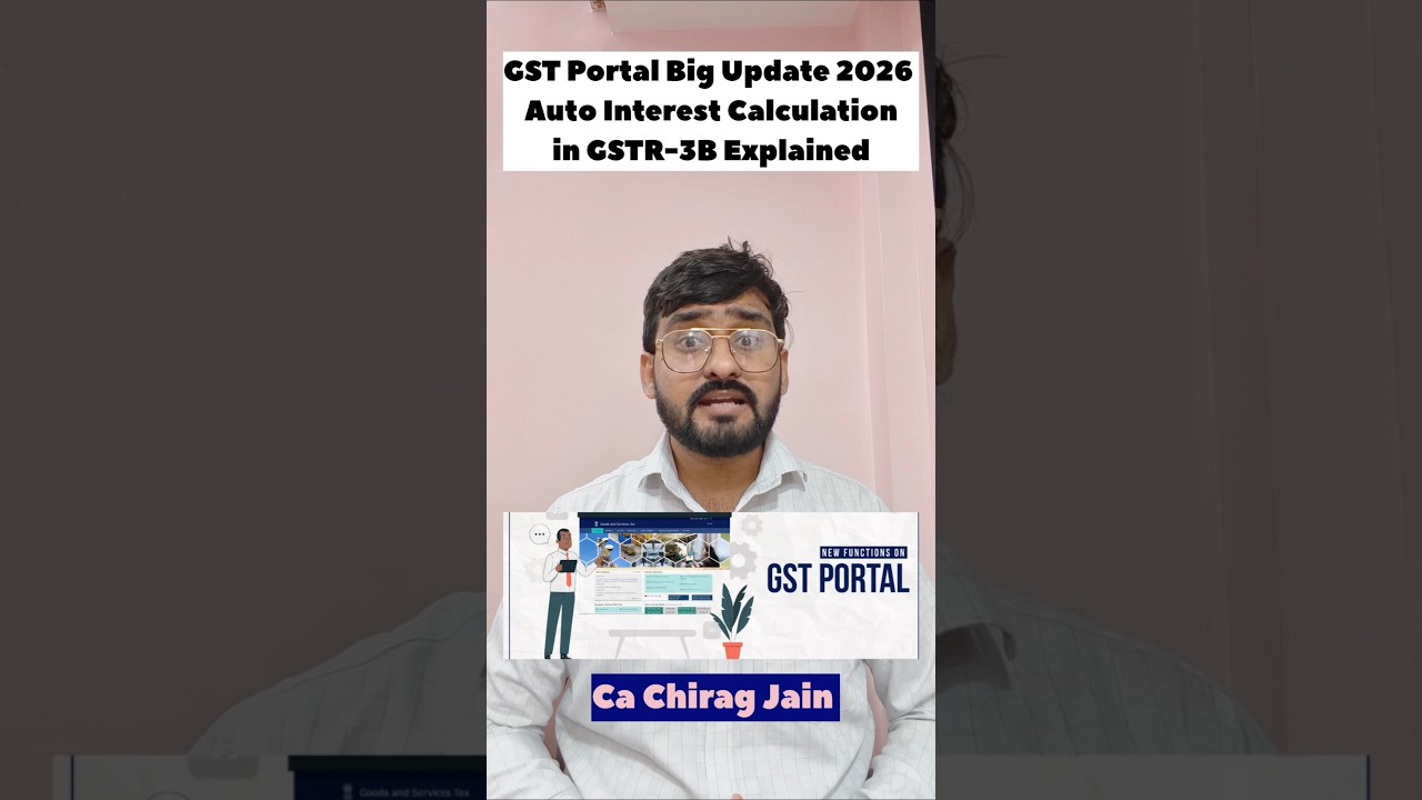 GST Portal Big Update 2026 | Auto Interest Calculation in GSTR-3B Explained