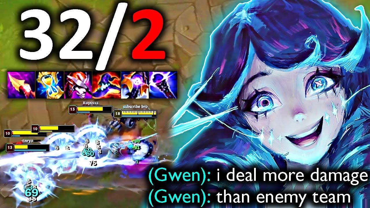 GWEN DEALS MORE DAMAGE THAN ENEMY TEAM (REALLY 1v5)