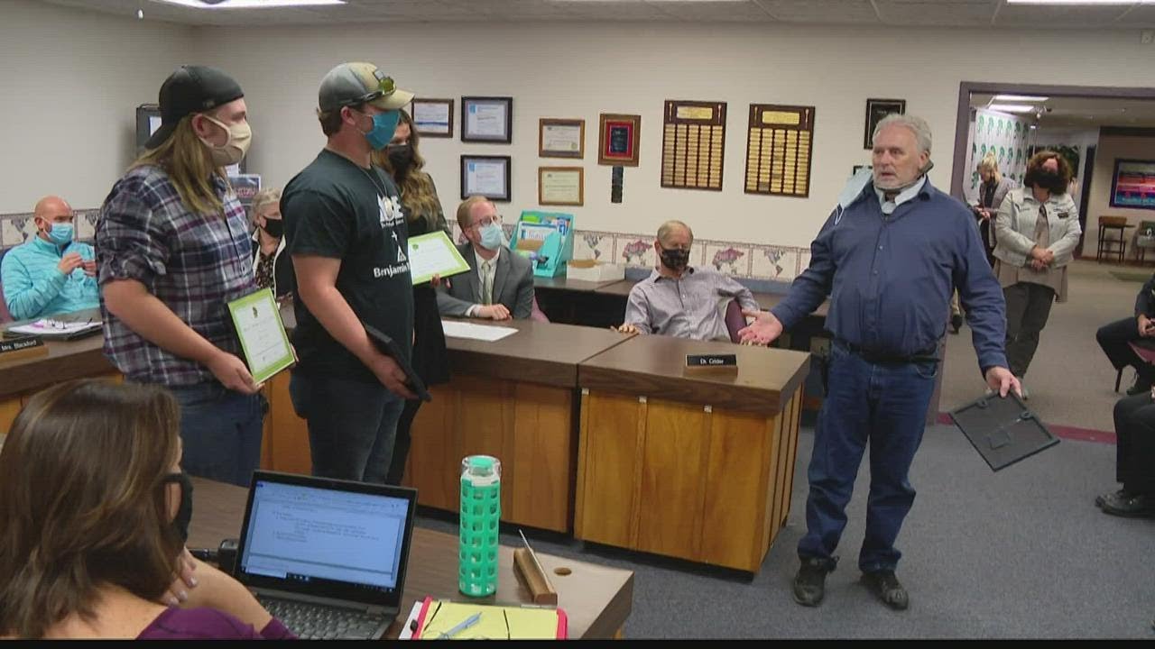 New Castle Schools honor students, staff who helped save teacher's life