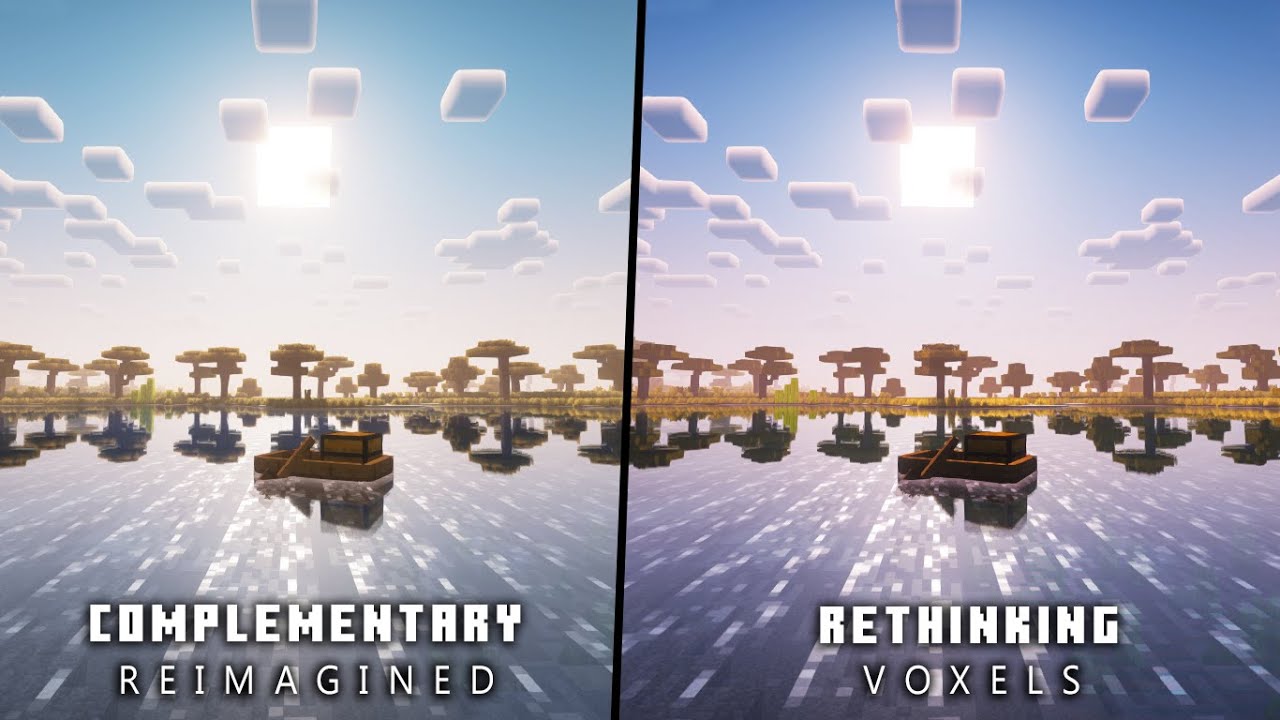 RETHINKING VOXELS vs COMPLEMENTARY REIMAGINED SHADERS COMPARISON | Minecraft Java Edition