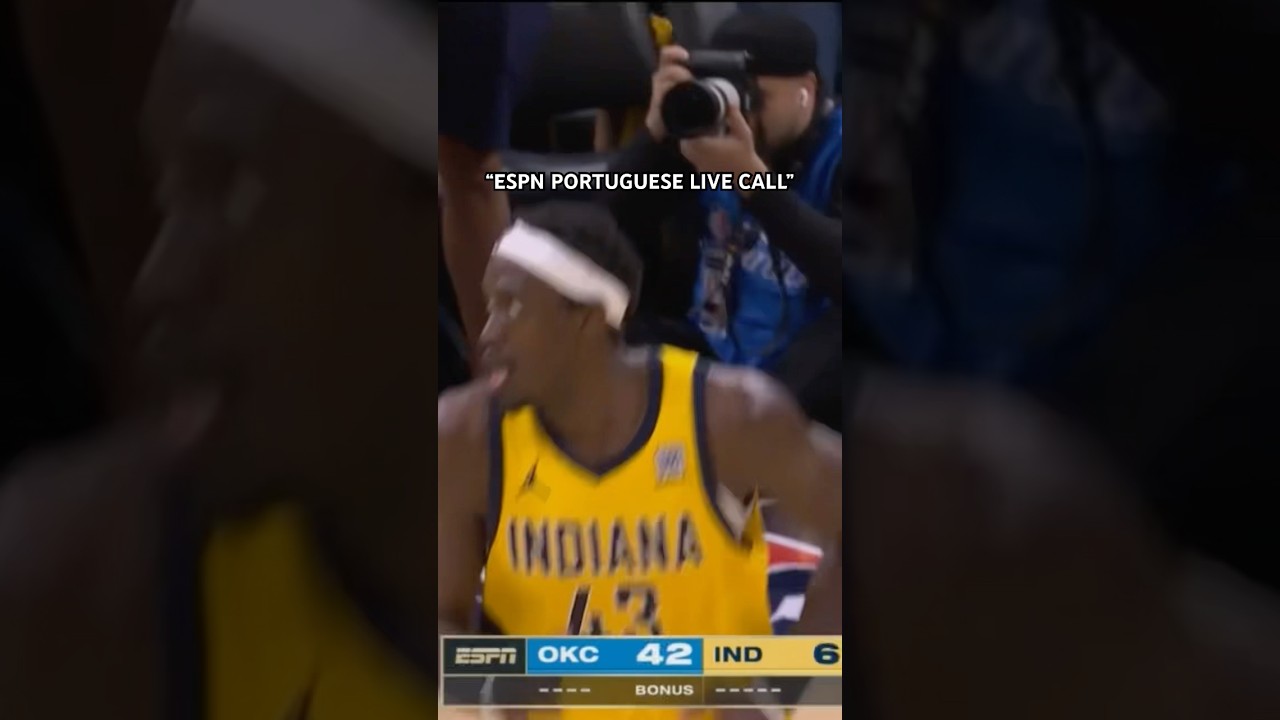 Listen to the ESPN Portuguese live call of Pascal Siakam&rsquo;s poster