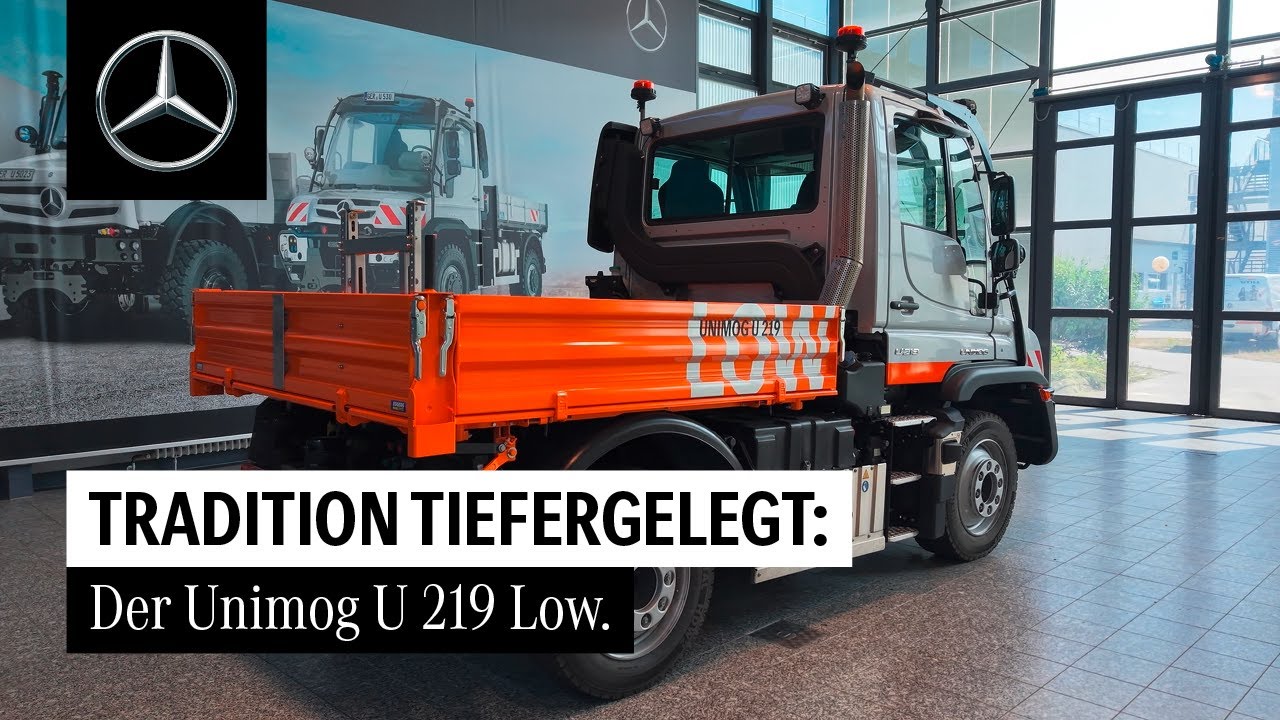 Der Mercedes-Benz Unimog U 219 Low – konfektioniert für die Kommune.