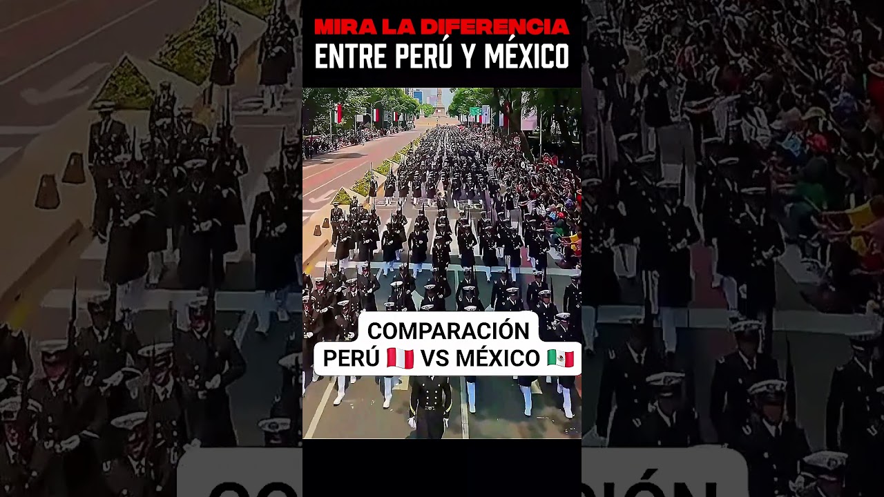 As&iacute; se ven los desfiles en Per&uacute; vs M&eacute;xico #shorts