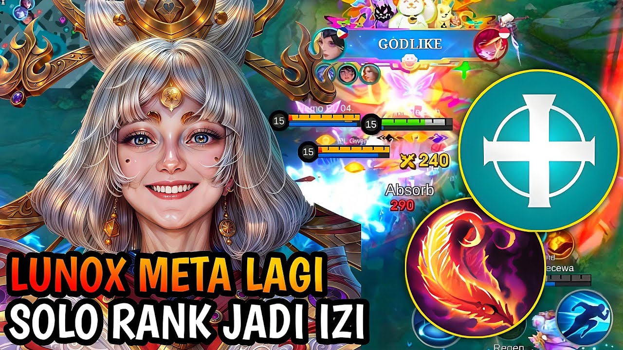 GILA BISA GENDONG TIM! INI DIA LUNOX BUILD EMBLEM TERSAKIT 2025 COCOK BUAT SOLO/PARTY RANKED| MLBB