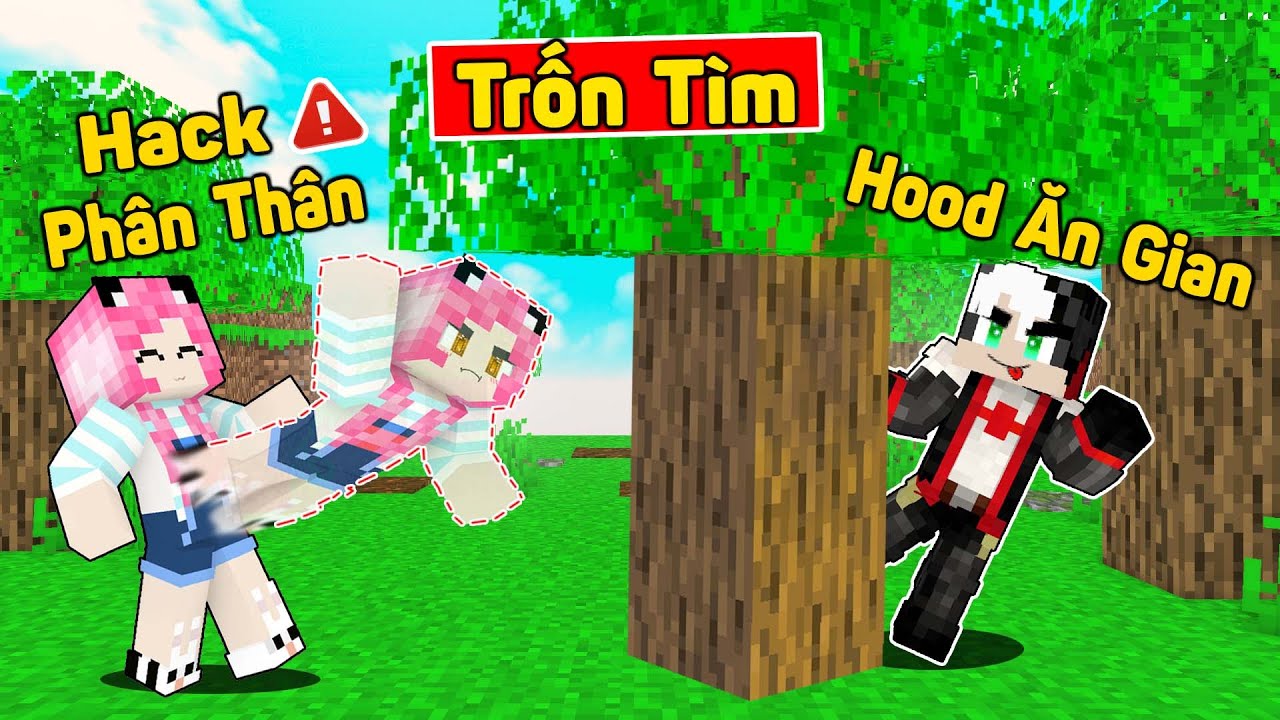 MỀU HACK PHÂN THÂN KHI CHƠI TRỐN TÌM TRONG MINECRAFT*MỀU TROLL REDHOOD BẰNG ẢNH PHÂN THÂN CHI THUẬT
