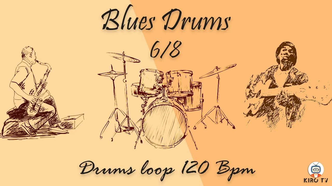 Blues drums loop - 120 BPM - 6/8