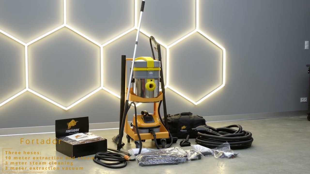 Volt Mini Deluxe Set in action Fortador - Fortador -  Eco-Friendly Steam Cleaner