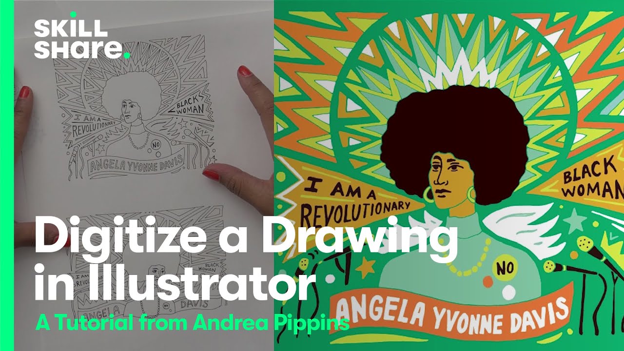Оцифровка и редактирование рисунка в Adobe Illustrator