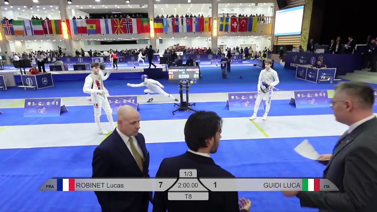 2026 135 T08 01 M F Individual  GEO Yellow GUIDI ITA vs ROBINET FRA