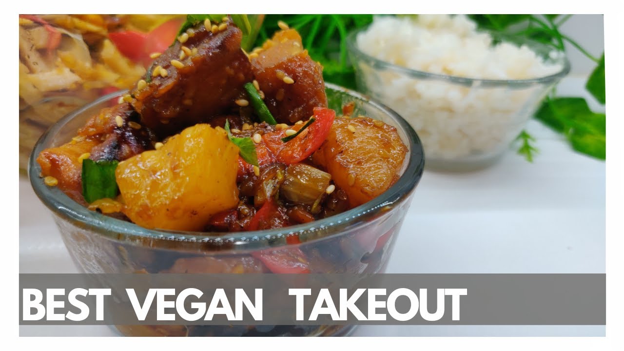 Vegan Sweet and Sour Chicken Recipe + Homemade Gluten Free Chinese take out