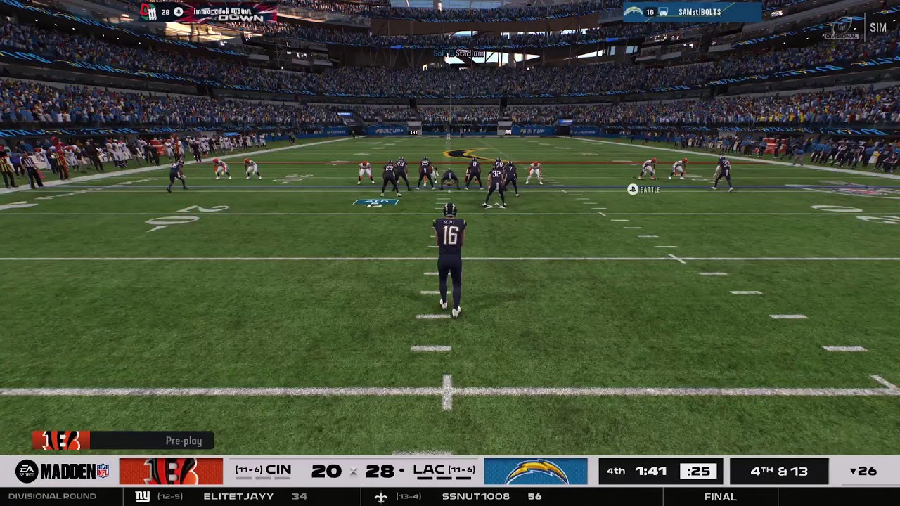 Bengals vs Chargers