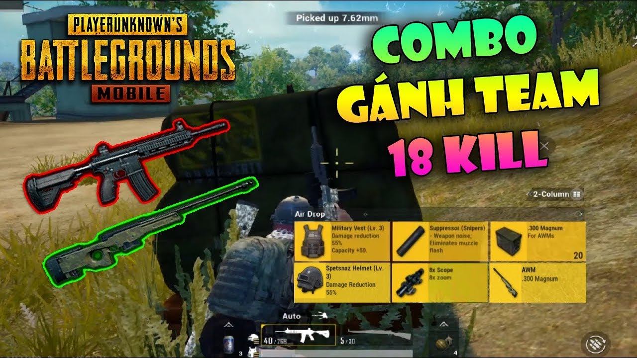 [PUBG Mobile] M416 Scope 6x + AWM COMBO Gánh Team Là Đây Chứ Đâu | Mạnh Mo