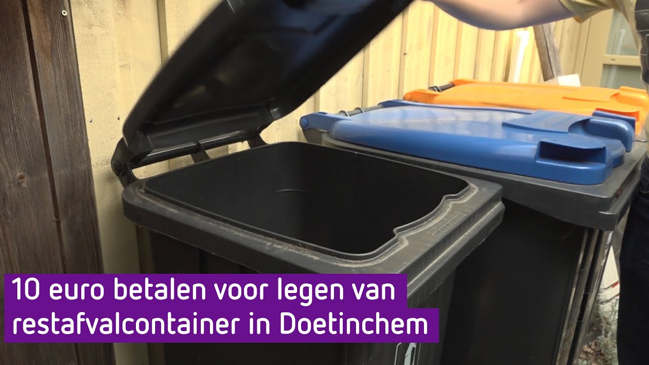 De grijze container aan de straat zetten? 'Dat kost je straks 10 euro'