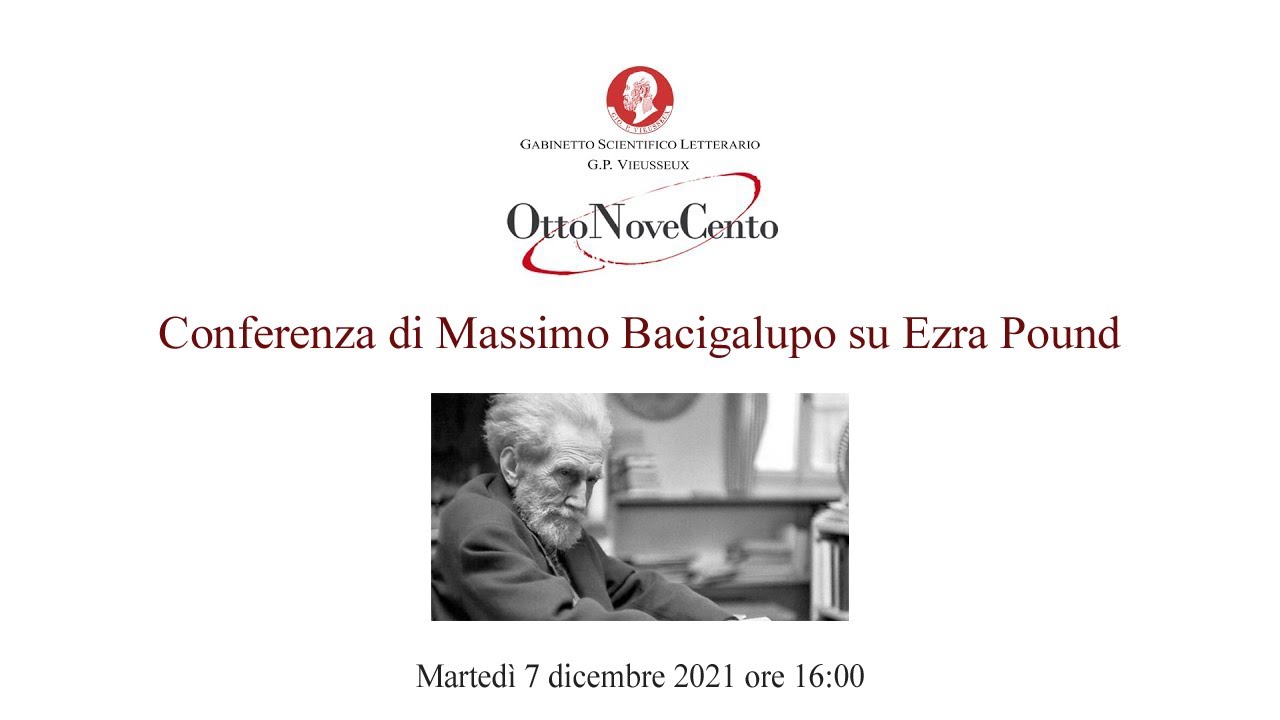 Conferenza di Massimo Bacigalupo su Ezra Pound