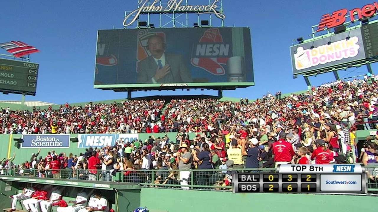 BAL@BOS: Red sox honor Orsillo in his final broadcast