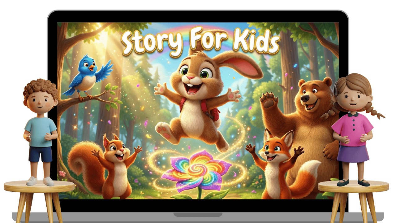 Benny the Bunny and Friends Discover the Magic Crystal | Story For Kids!