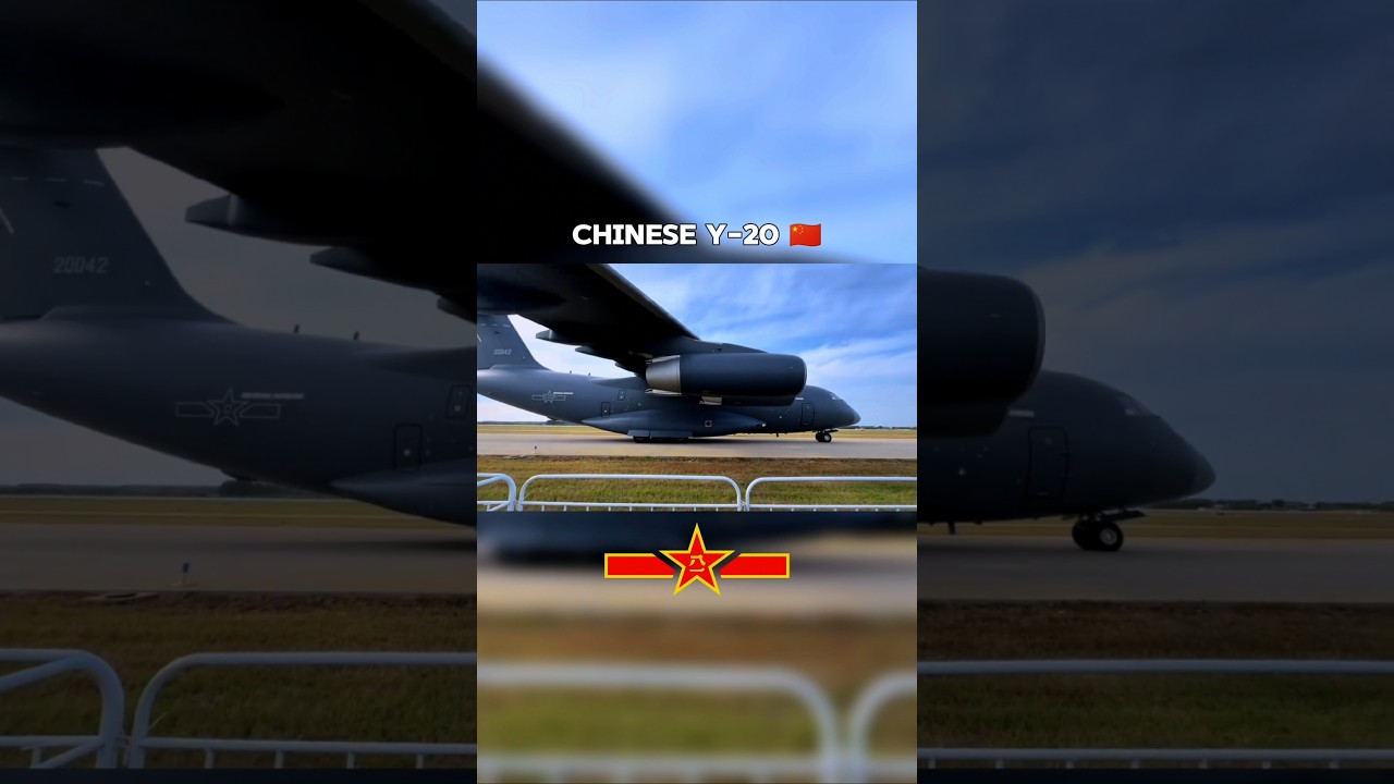 Y-20 Close Up 🇨🇳 Chinese Strategic Airlifter 🇨🇳 Xi'an Y-20 Military Transport Aircraft TakeOff View