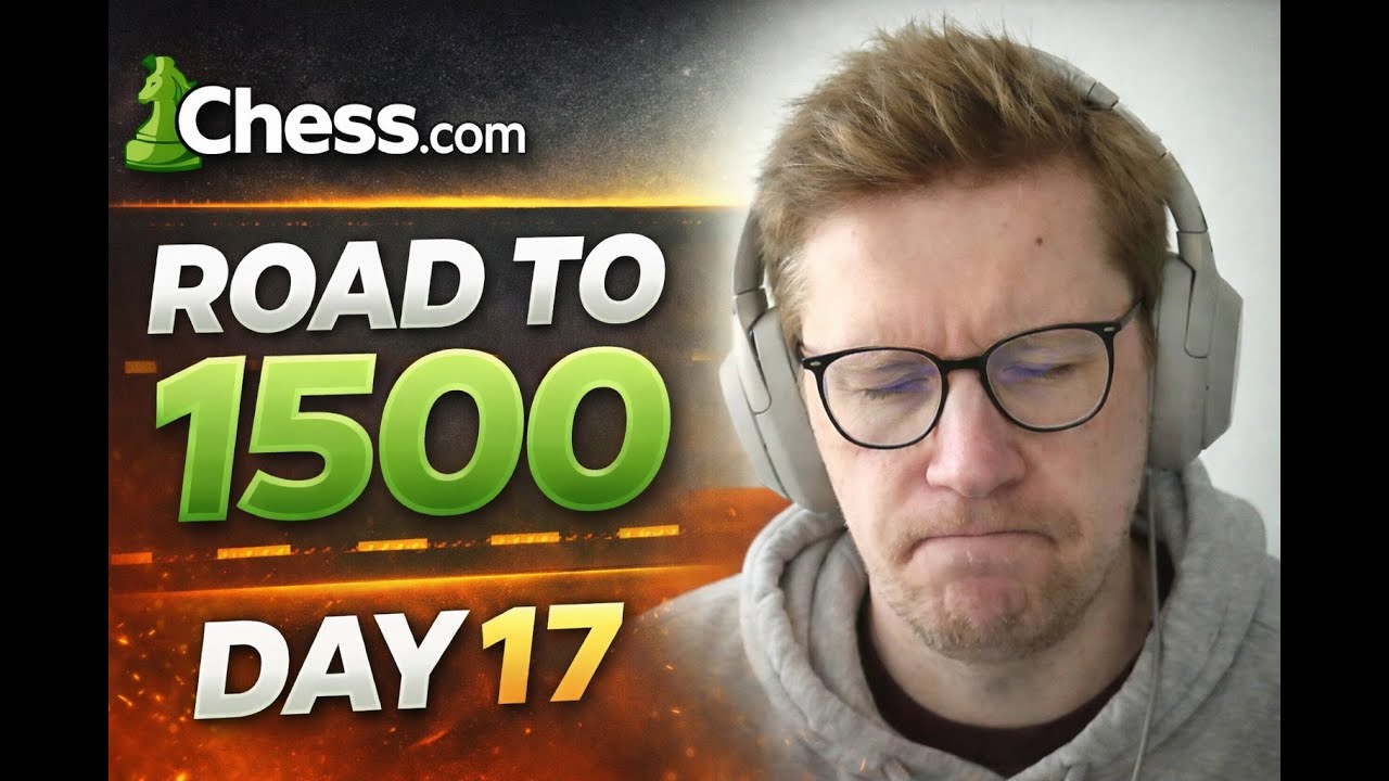 Day 17: Playing on chess.com until I reach a 1500 rating