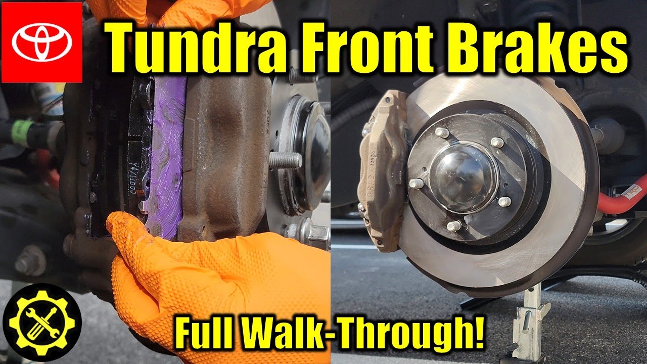2007-2021 Toyota Tundra and 2008-2022 Toyota Sequoia FRONT BRAKE PAD and ROTOR Replacement!