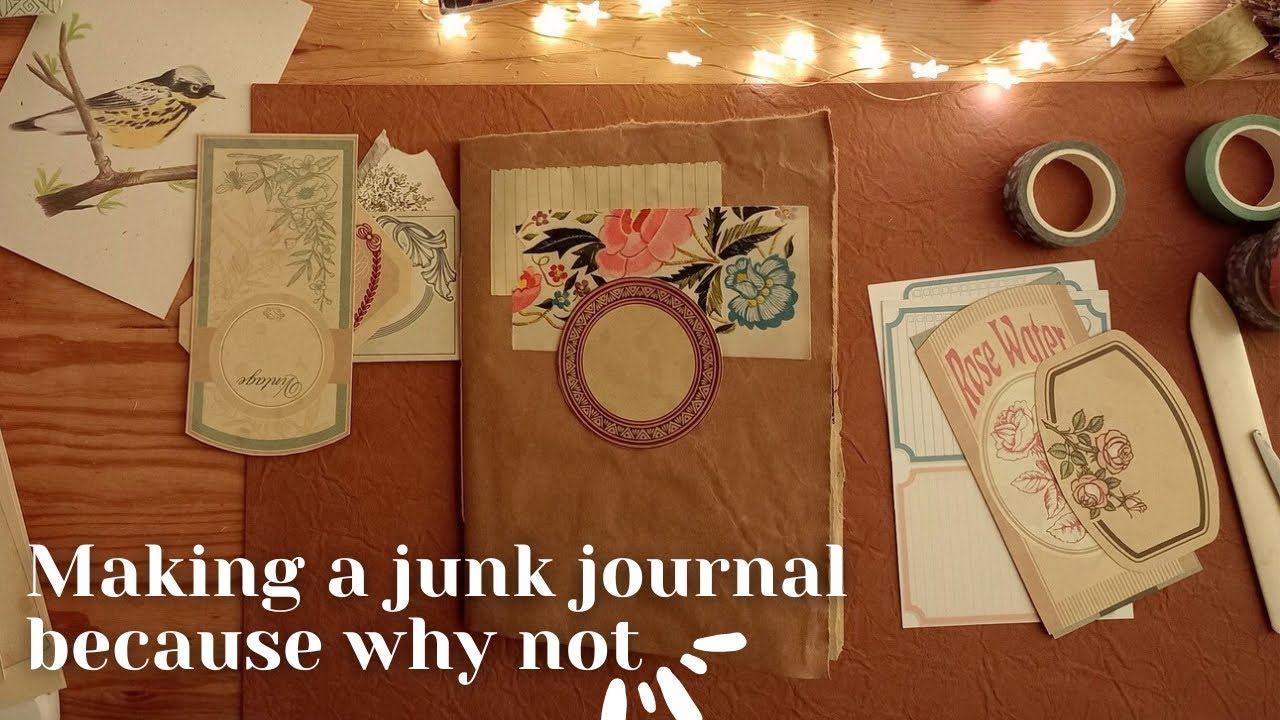 I wanted to make a junk journal, so I did | #junkjournaljanuary