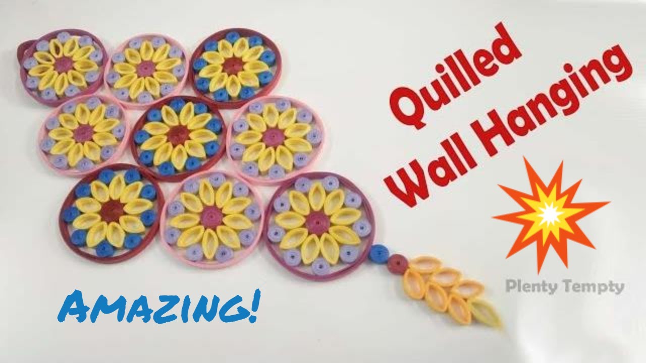 quilled wall art/quilling wall hanging designs/quilling designs for wall hangings/quilling flowers