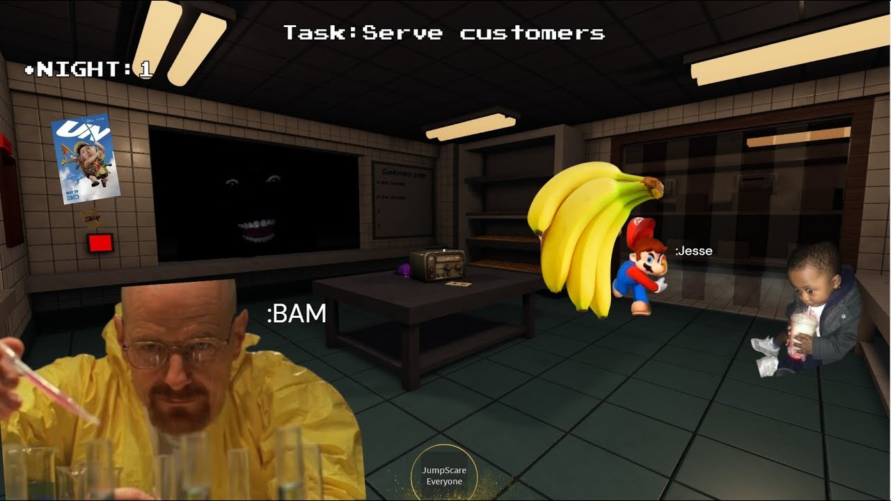 Me and @bam-theman got hired at a smoothie place, and it went from calm, to absolutely chaotic!
