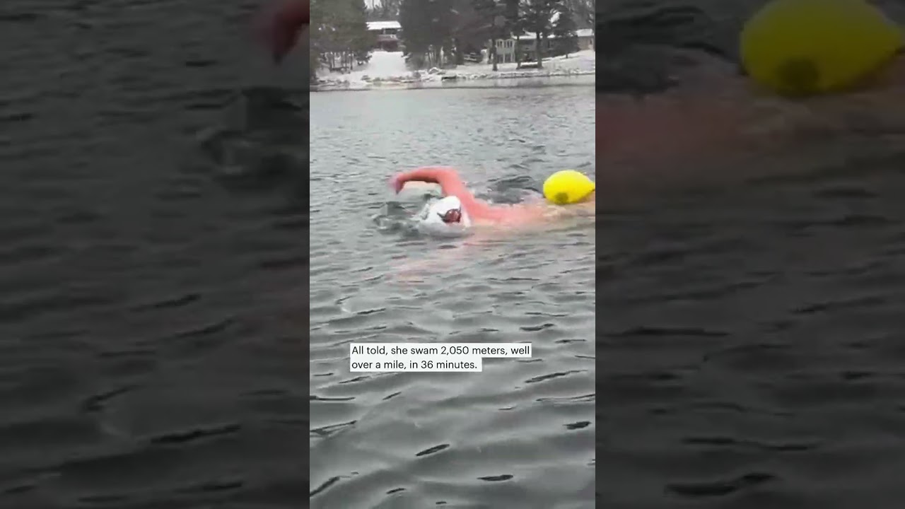 Minnesotan attempts ‘Ice Mile’ in water as cold as 39 degrees