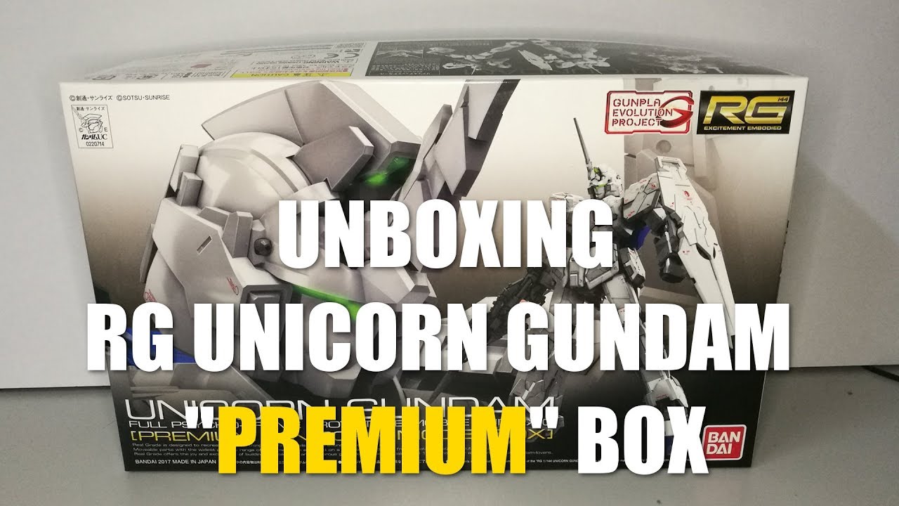 Unboxing: RG Unicorn Gundam Premium Box