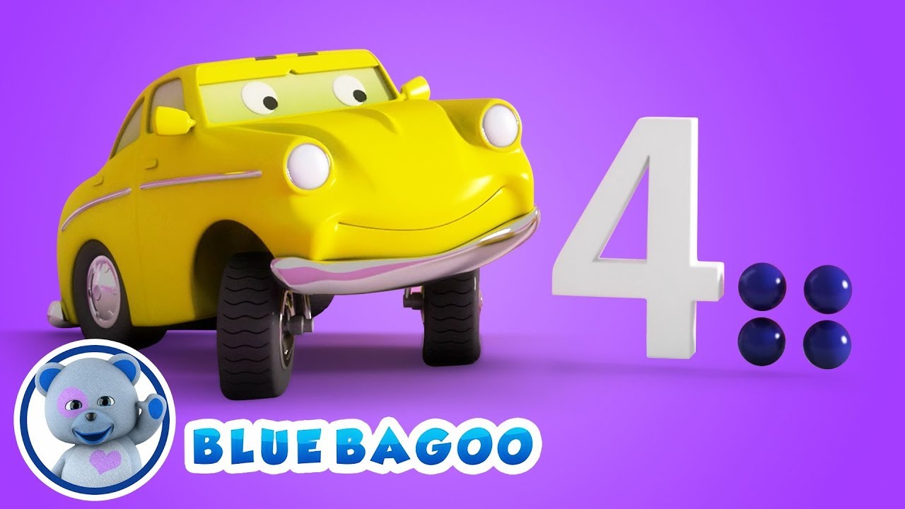 Learn Numbers  | Ed the Hungry Car Eats Numbers  | Blue Bagoo - Kids Songs & Nursery Rhymes