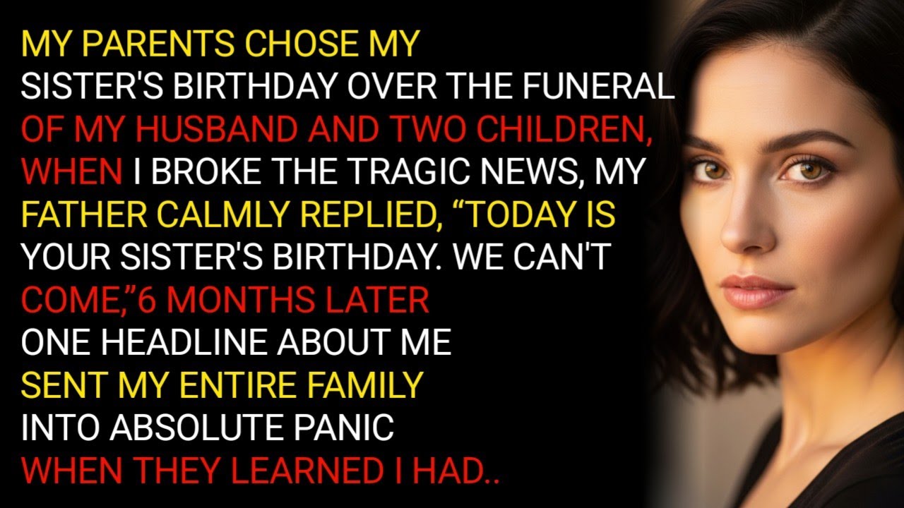 MY PARENTS CHOSE MYSISTER'S BIRTHDAY OVER THE FUNERAL OF MY HUSBAND AND TWO CHILDREN, WHEN I BRO...