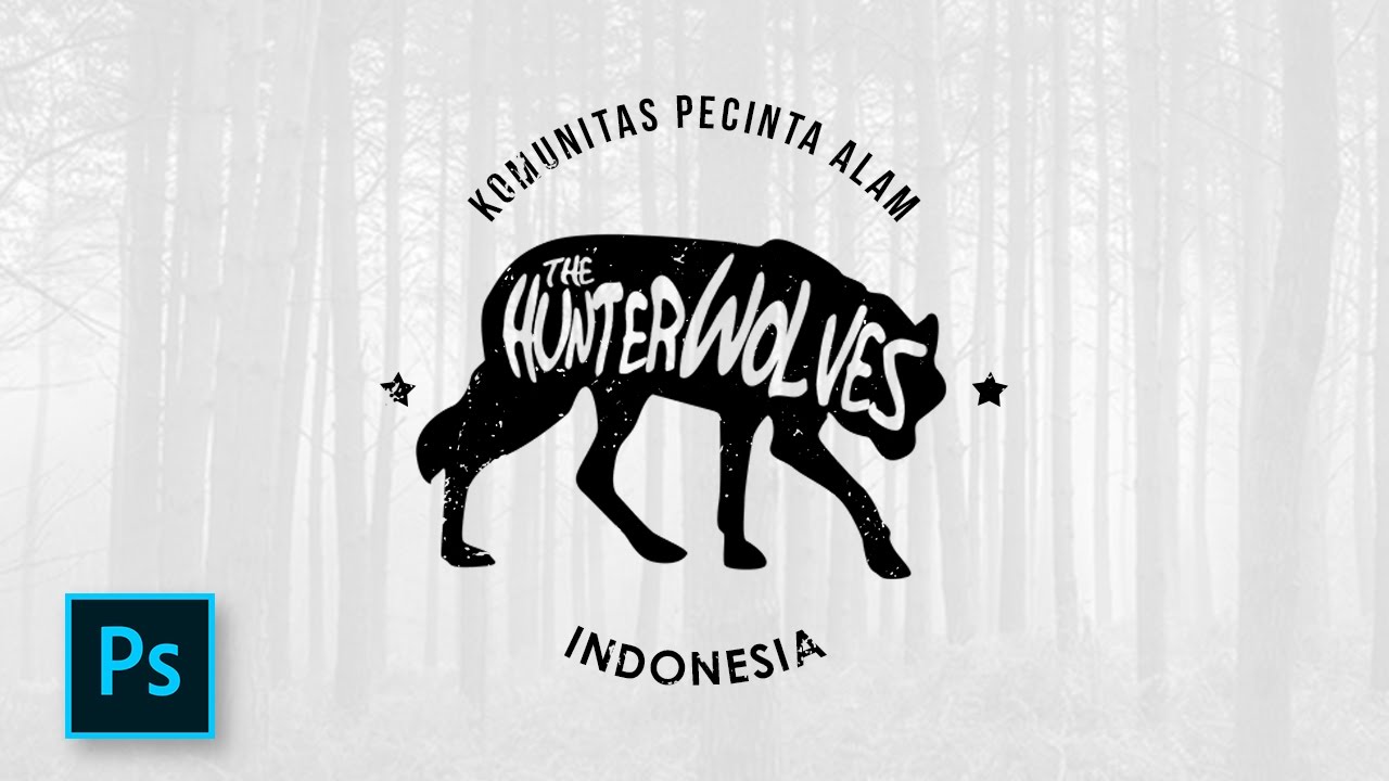 Cara Desain Logo Hipster dengan Photoshop - Photoshop Tutorial Indonesia