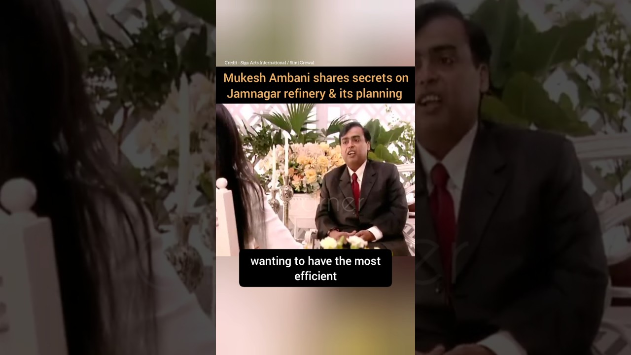 Billionaire Mukesh Ambani shares secrets on Jamnagar refinery & its planning #shorts #mukeshambani