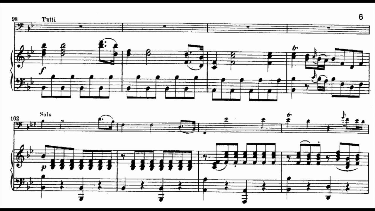 Mozart - Bassoon Concerto, 1st. Mov. (piano accompaniment)