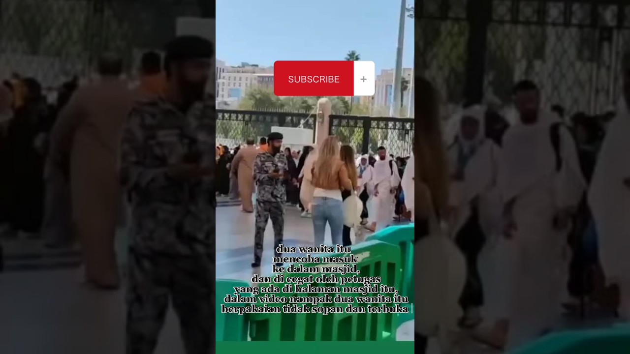 Ko Bisa?? 2 wanita non muslim mencoba masuk masjid