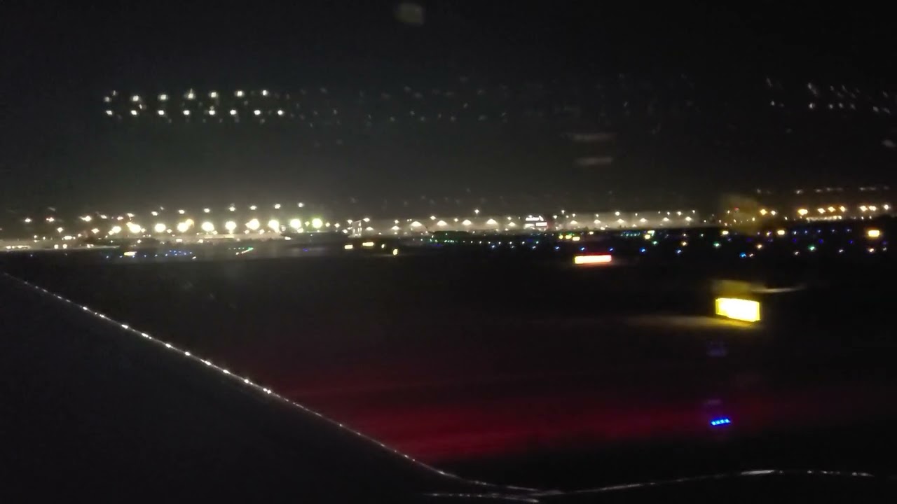 Night Skies Above North Texas: Night Landing at Dallas-Fort Worth (DFW) Airport 