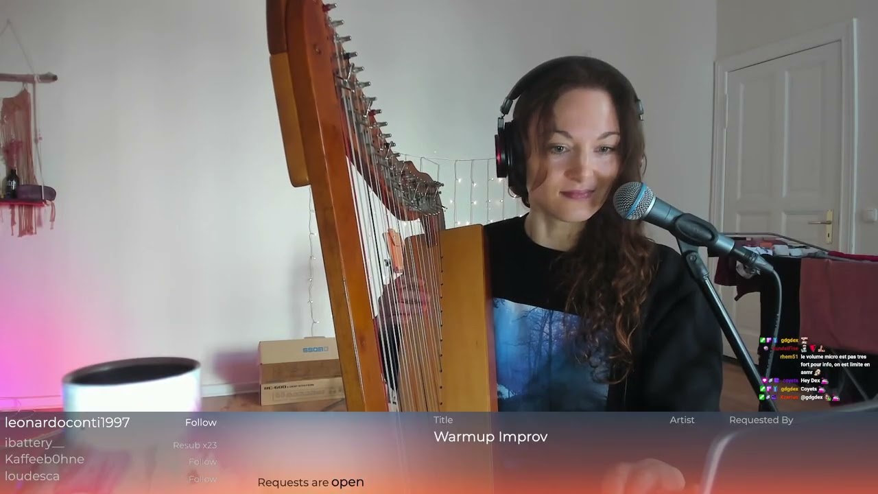 26 February 2026 - 💙Relaxing harp, angelic vocals & loops  💫 - EN / FR 🧚