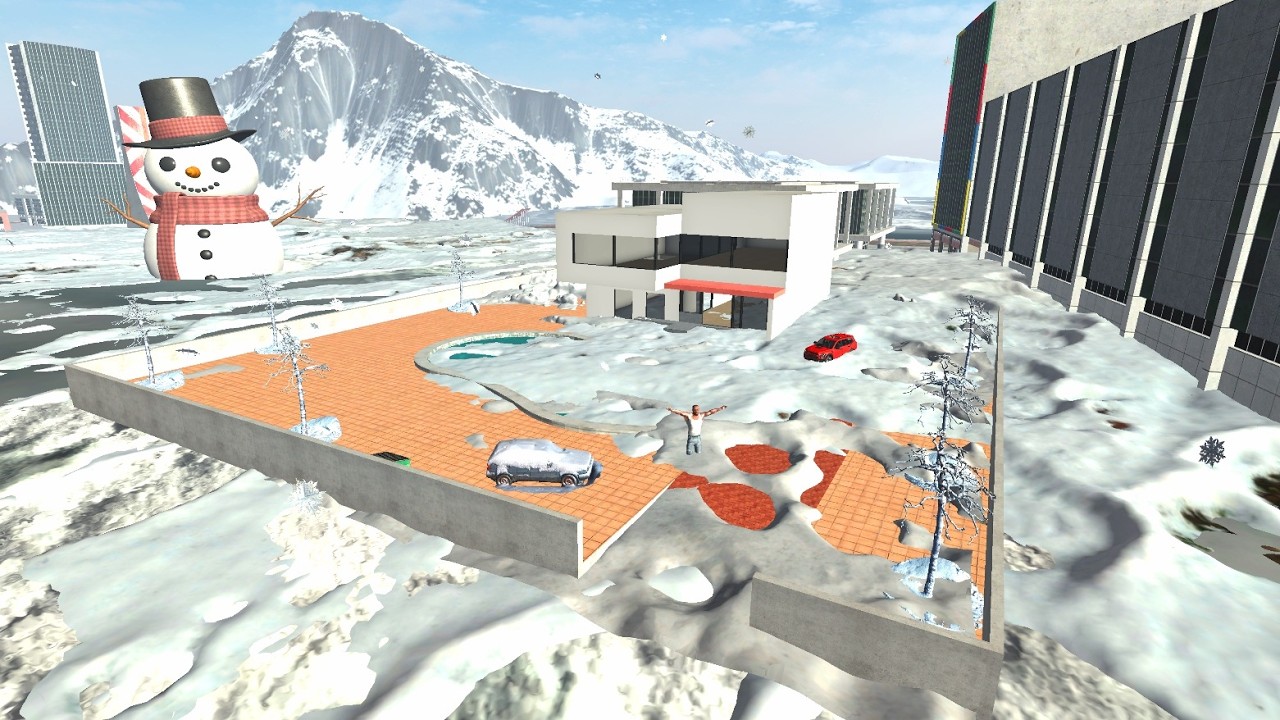 Franklin House Stuck in Snow in Indian Bike Driving 3D | Winter Mode