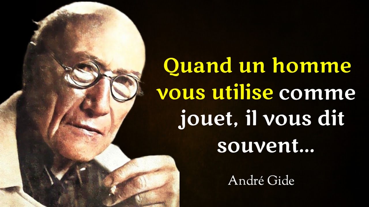 Citations d’André Gide | Des phrases honnêtes qui dérangent doucement