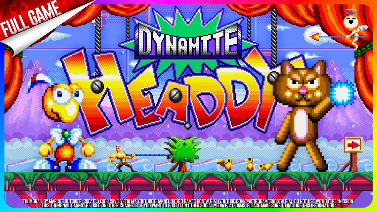 Dynamite Headdy (Sega Genesis - US) Longplay (ALL SECRET BONUS POINTS)