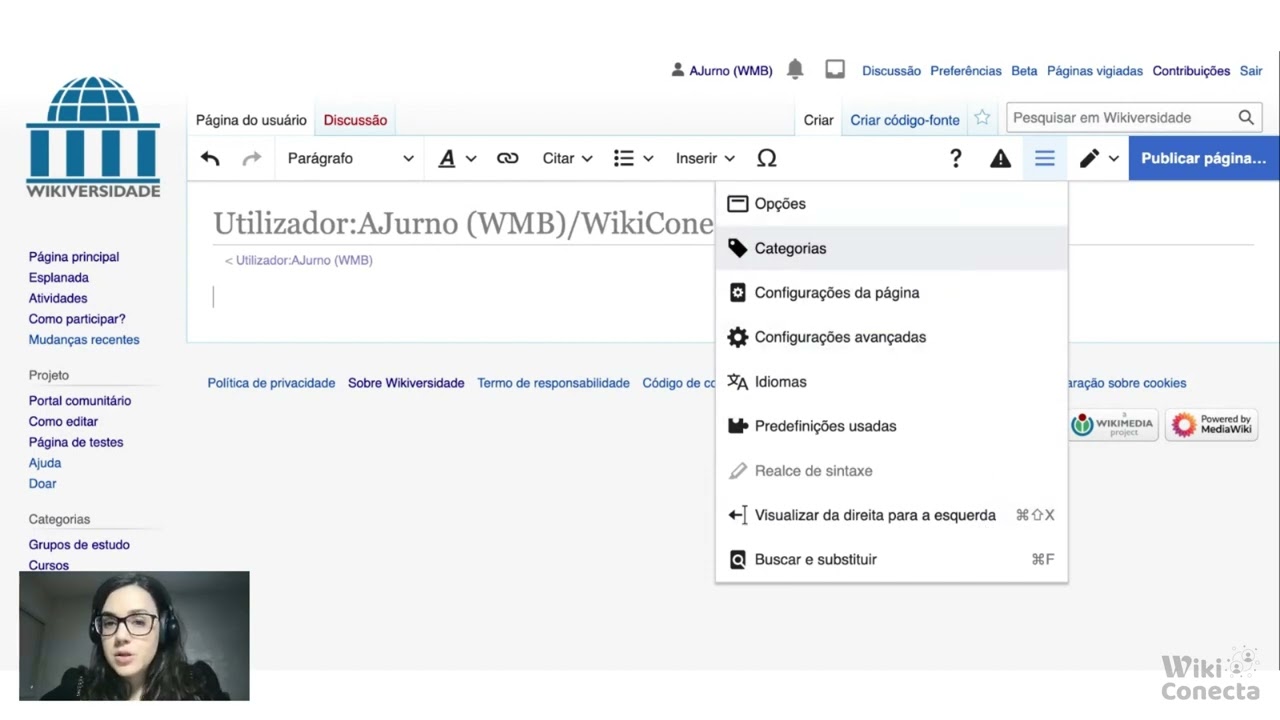 WikiConecta  - Tutorial Wikiversidade