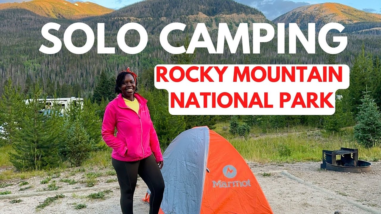 A deer came to my campsite at Rocky Mountain National Park in Colorado