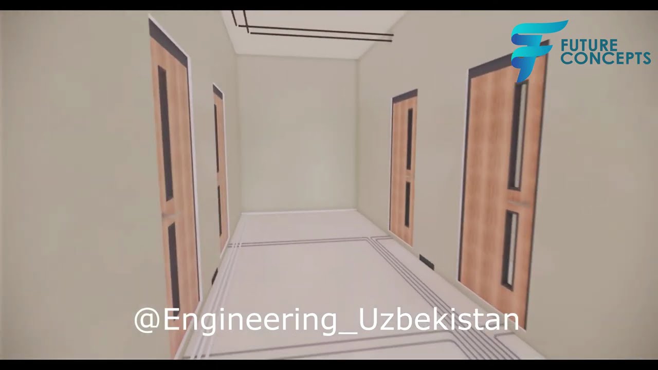 Mehmonxona.Chiller sistemasi va muhandislik kommunikatsiyalarining 3D loyihasi.